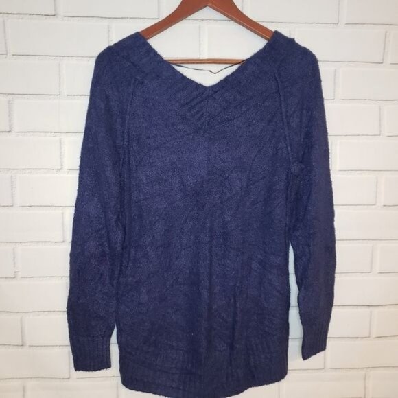 Caslon Plushy Double V-Neck Pullover Size XS - Picture 4 of 9